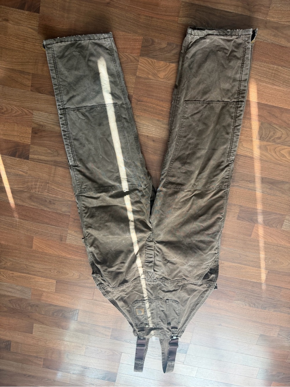 Carhartt Olive Green Men's Cargo Overalls